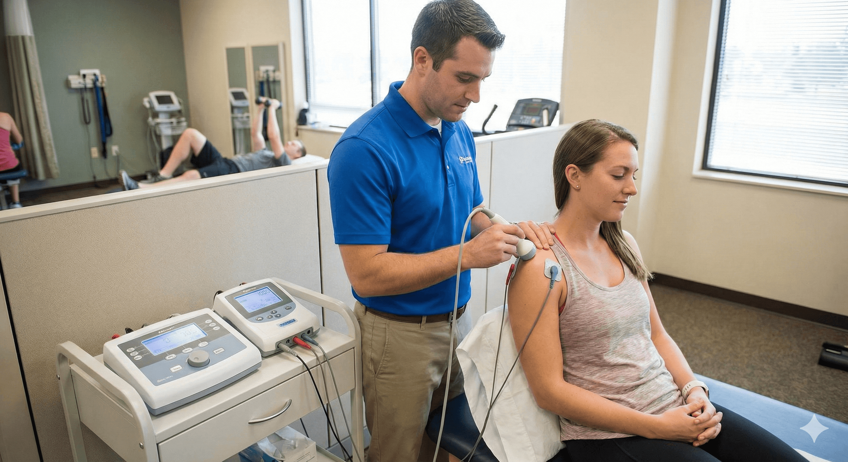 Terapia de ultrasonido y electroterapia